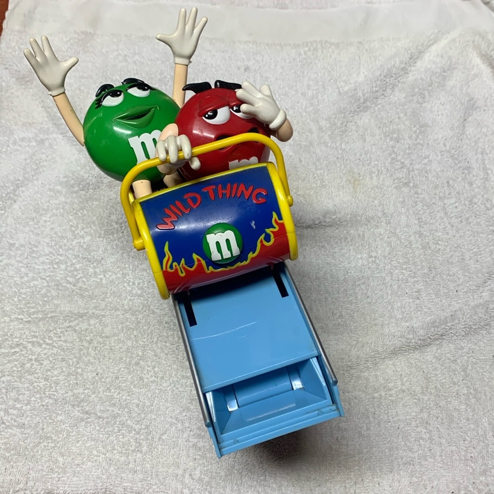 M&M Mars Collectibles Chocolate Candy Dispenser Wild Thing Roller Coaster